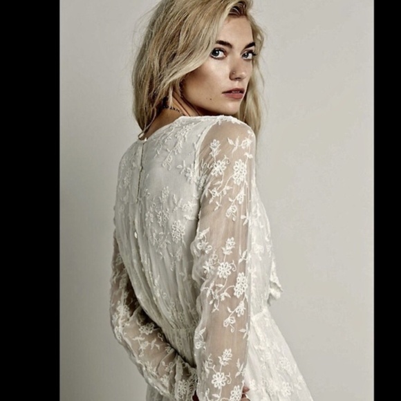 Mes Demoiselles ivory Embroidered Sash Dress 38 - Picture 2 of 4